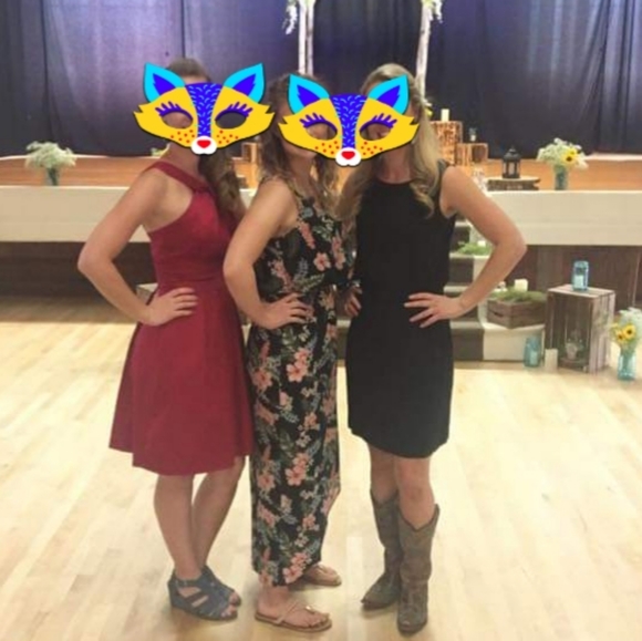 A-Line Red Dress - Picture 4 of 4